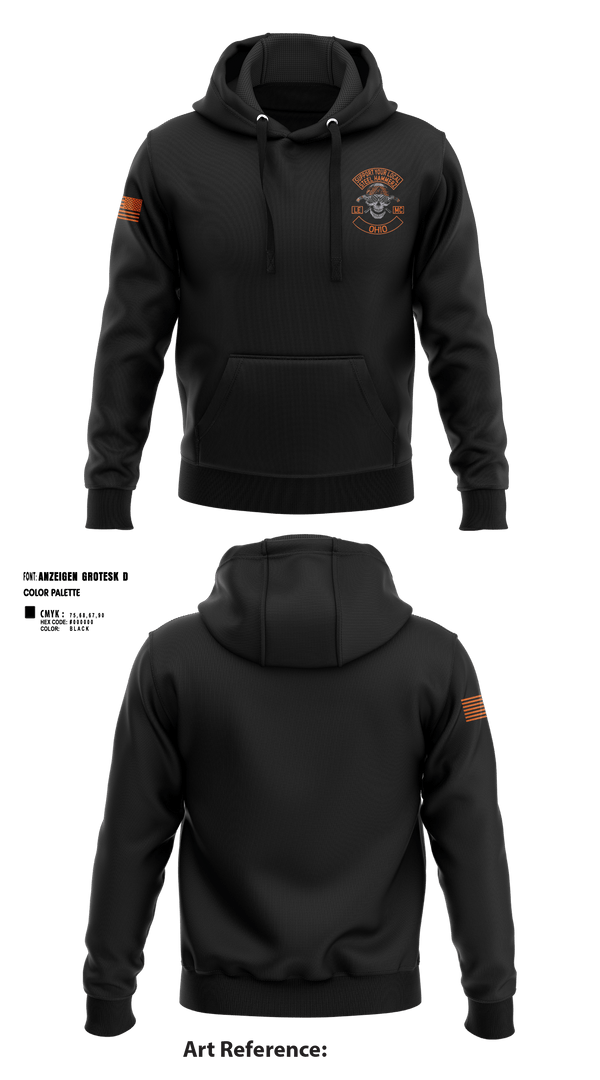 Hoodie, Yougstown Steel hammerz, Police, Teamtime, Team time, sublimation, custom sports apparel, team uniforms, spirit wear, spiritwear, sports uniforms, custom shirts, team store, custom team store, fundraiser sports, apparel fundraiser