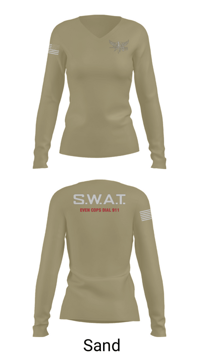 MONTVILLE SERT 14033723 Women's Long Sleeve V-neck Shirt - 92