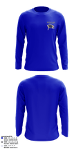 Wheatland youth football and cheer 53677637 Long Sleeve Performance Polo - 3