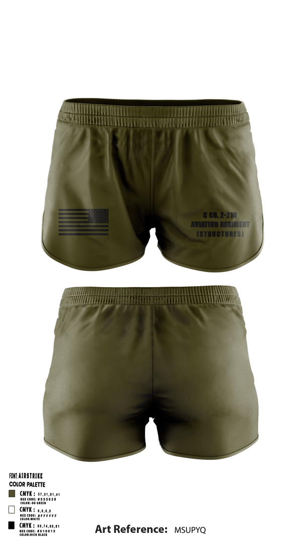 Ranger Panties, C Co. 2-210 Aviation Regiment (Structures), , Teamtime, Team time, sublimation, custom sports apparel, team uniforms, spirit wear, spiritwear, sports uniforms, custom shirts, team store, custom team store, fundraiser sports, apparel fundraiser