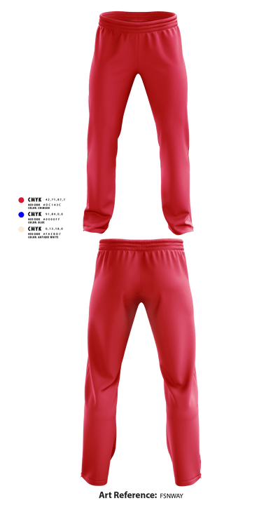 Clinton Cardinals 48625086 Sweatpants - 1