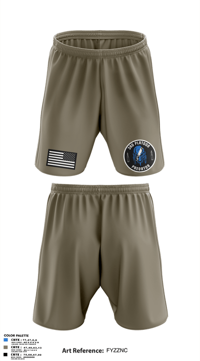 3rd Platoon 50148698 Athletic Shorts With Pockets - 64