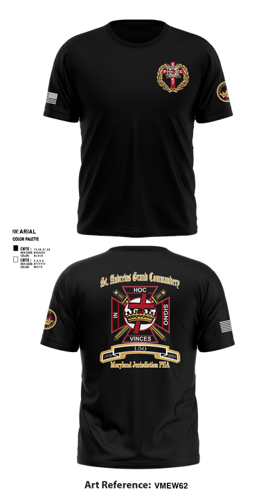 St Andrew’s Grand Commandery 92356155 Short Sleeve Performance Shirt - 1
