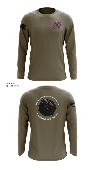 59th Surgical Operations Squadron 37744422 Long Sleeve Performance Shirt 42