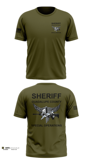 Old School Cotton Feel Shirt, Guadalupe County SWAT, Police, Teamtime, Team time, sublimation, custom sports apparel, team uniforms, spirit wear, spiritwear, sports uniforms, custom shirts, team store, custom team store, fundraiser sports, apparel fundraiser