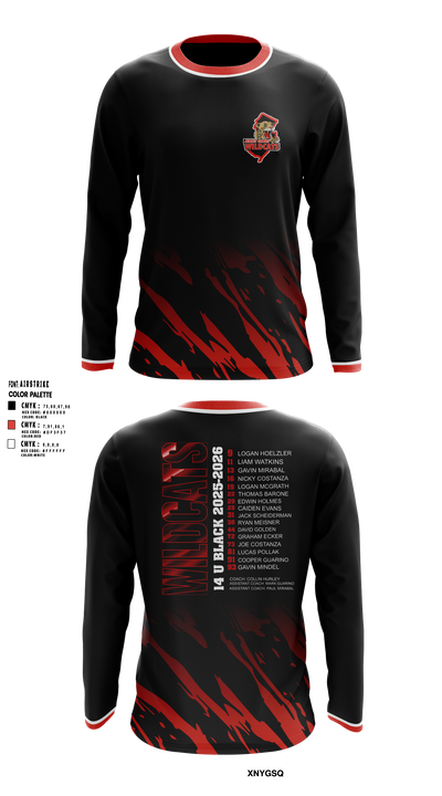 Wildcats Long Sleeve Performance Shirt 10