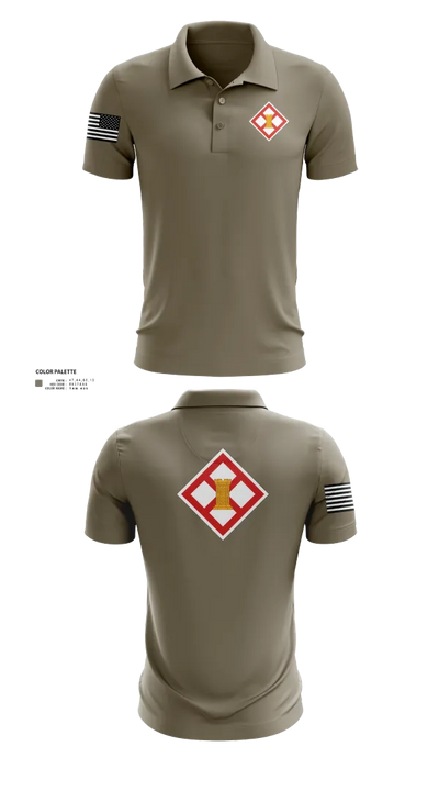 683rd ENG DET 75915618 Short Sleeve Performance Polo - 22