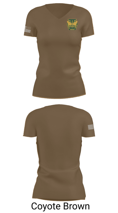 165th MP Battalion 62240089 Women's Short Sleeve V-neck Shirt - 8