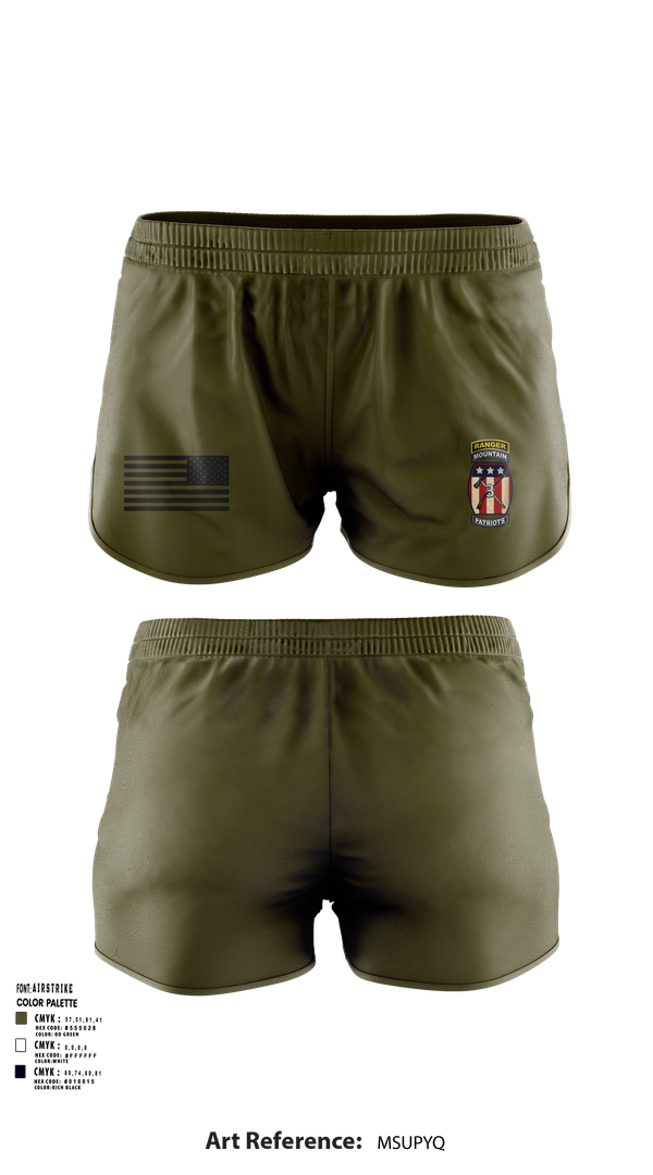 Ranger Panties, 2-47 infantry 3rd BRG 10th MTN, Army, Teamtime, Team time, sublimation, custom sports apparel, team uniforms, spirit wear, spiritwear, sports uniforms, custom shirts, team store, custom team store, fundraiser sports, apparel fundraiser