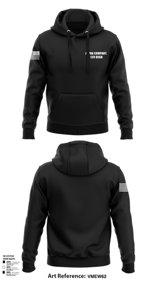 Hoodie, Alpha Company, 129 DSSB, , Teamtime, Team time, sublimation, custom sports apparel, team uniforms, spirit wear, spiritwear, sports uniforms, custom shirts, team store, custom team store, fundraiser sports, apparel fundraiser