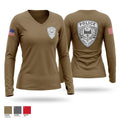 Creve Coeur Police Dept Women's Long Sleeve V-neck Shirt - 1