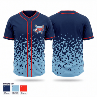 Full Button Baseball Jersey, MP Halos, Baseball, Teamtime, Team time, sublimation, custom sports apparel, team uniforms, spirit wear, spiritwear, sports uniforms, custom shirts, team store, custom team store, fundraiser sports, apparel fundraiser
