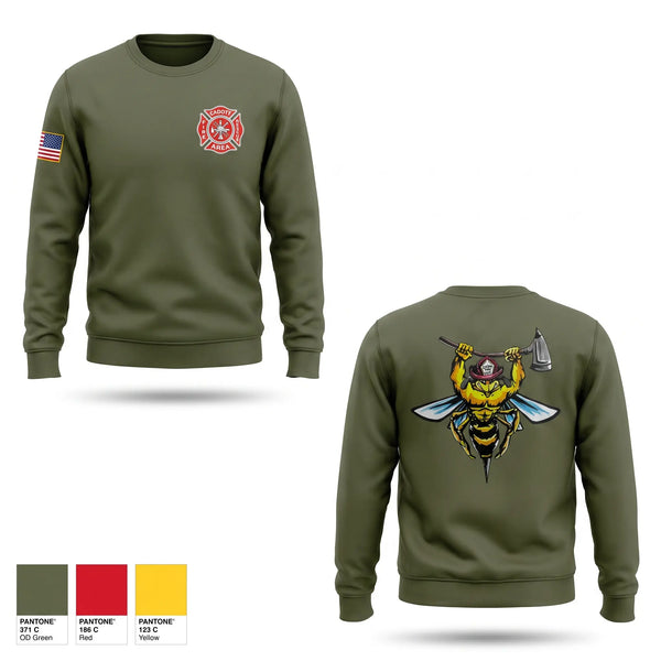 Crew Neck Sweatshirt, Cadott Area Fire & Rescue, Fire Department, Teamtime, Team time, sublimation, custom sports apparel, team uniforms, spirit wear, spiritwear, sports uniforms, custom shirts, team store, custom team store, fundraiser sports, apparel fundraiser