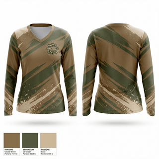 Womens Long Sleeve Vneck Shirt, Beyond the barrel concepts, , Teamtime, Team time, sublimation, custom sports apparel, team uniforms, spirit wear, spiritwear, sports uniforms, custom shirts, team store, custom team store, fundraiser sports, apparel fundraiser