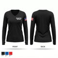 Glasgow Police Department Women's Long Sleeve V-neck Shirt - 1
