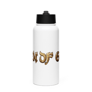 Lockbox Solutions Stainless Steel Water Bottle with a Straw Lid