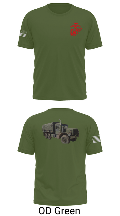 H&S Battalion HQ CO Station Motor T 63932738 Short Sleeve Performance Shirt - 56