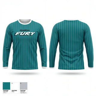 Long Sleeve Performance Shirt, Coastal Fury, Baseball, Teamtime, Team time, sublimation, custom sports apparel, team uniforms, spirit wear, spiritwear, sports uniforms, custom shirts, team store, custom team store, fundraiser sports, apparel fundraiser