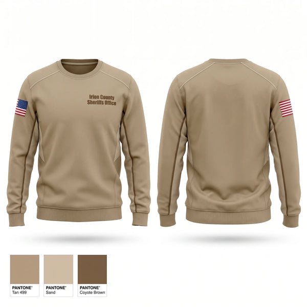 Crew Neck Sweatshirt, Irion County Sheriff's Office, Police, Teamtime, Team time, sublimation, custom sports apparel, team uniforms, spirit wear, spiritwear, sports uniforms, custom shirts, team store, custom team store, fundraiser sports, apparel fundraiser