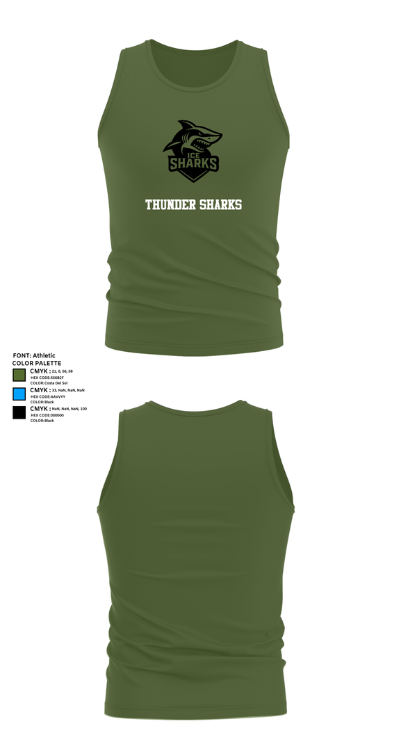 Tank Top, Thunder Sharks, Ice Hockey, Teamtime, Team time, sublimation, custom sports apparel, team uniforms, spirit wear, spiritwear, sports uniforms, custom shirts, team store, custom team store, fundraiser sports, apparel fundraiser