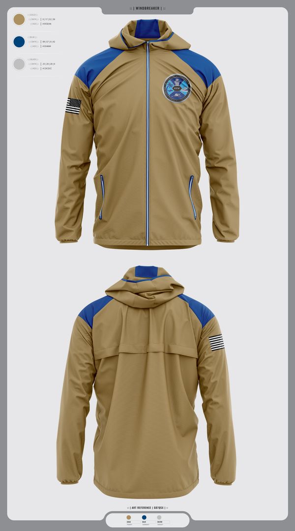 Windbreaker, Airport Operations Control Center, Fire Department, Teamtime, Team time, sublimation, custom sports apparel, team uniforms, spirit wear, spiritwear, sports uniforms, custom shirts, team store, custom team store, fundraiser sports, apparel fundraiser