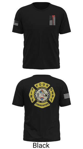 Short Sleeve Performance Shirt, Four Communities Fire Department, Fire Department, Teamtime, Team time, sublimation, custom sports apparel, team uniforms, spirit wear, spiritwear, sports uniforms, custom shirts, team store, custom team store, fundraiser sports, apparel fundraiser