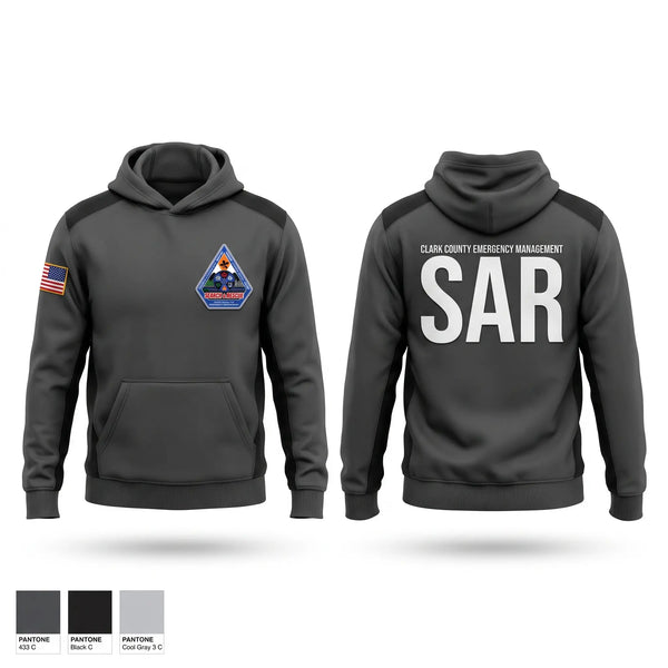 Hoodie, Clark County Search and Rescue, Police, Teamtime, Team time, sublimation, custom sports apparel, team uniforms, spirit wear, spiritwear, sports uniforms, custom shirts, team store, custom team store, fundraiser sports, apparel fundraiser