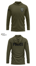 Ohkay Owingeh Police Department 98094071 Long Sleeve Performance Shirt with hood - 21