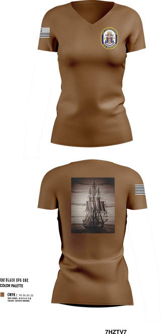 Womens Short Sleeve Vneck Shirt, USS CONSTITUTION, , Teamtime, Team time, sublimation, custom sports apparel, team uniforms, spirit wear, spiritwear, sports uniforms, custom shirts, team store, custom team store, fundraiser sports, apparel fundraiser