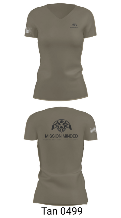 Mission Minded 89727242 Women's Short Sleeve V-neck Shirt - 68