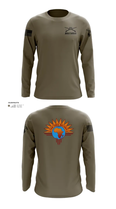 Task Force Bastards 71335130 Long Sleeve Performance Shirt 122