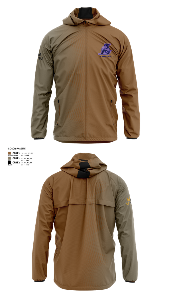Windbreaker, Los Angeles, Baseball, Teamtime, Team time, sublimation, custom sports apparel, team uniforms, spirit wear, spiritwear, sports uniforms, custom shirts, team store, custom team store, fundraiser sports, apparel fundraiser