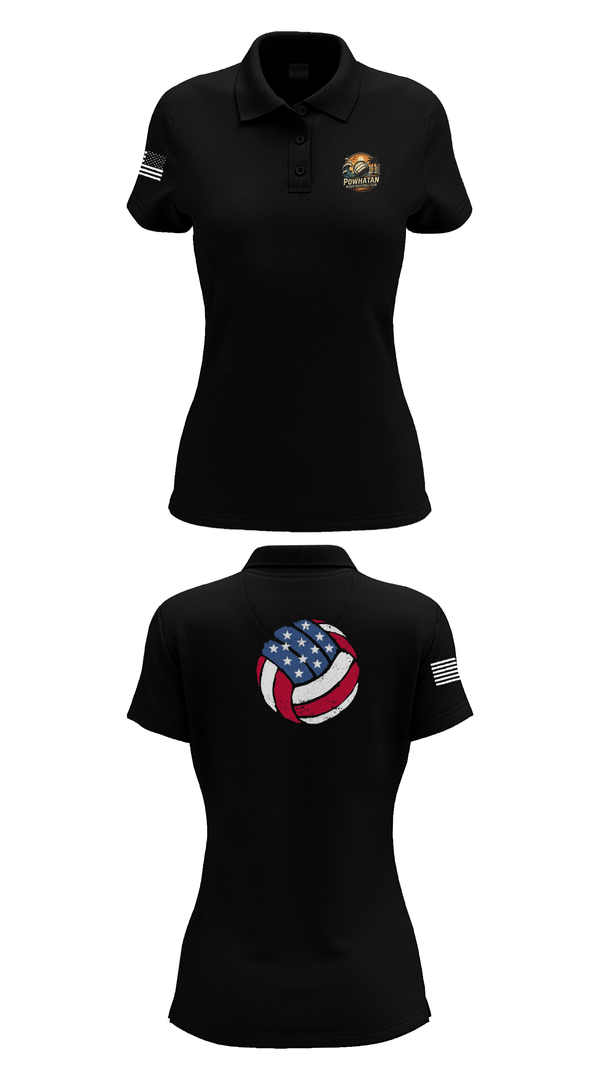 Womens Short Sleeve Performance Polo, VB, Women's Volleyball, Teamtime, Team time, sublimation, custom sports apparel, team uniforms, spirit wear, spiritwear, sports uniforms, custom shirts, team store, custom team store, fundraiser sports, apparel fundraiser