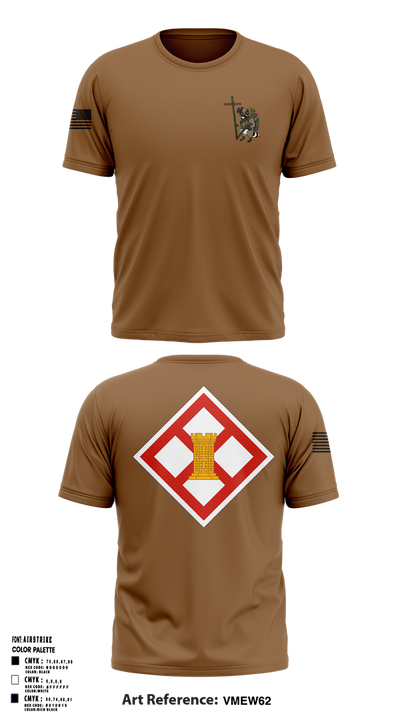 441st EN CO 1st PLT 50627324 Short Sleeve Performance Shirt - 1