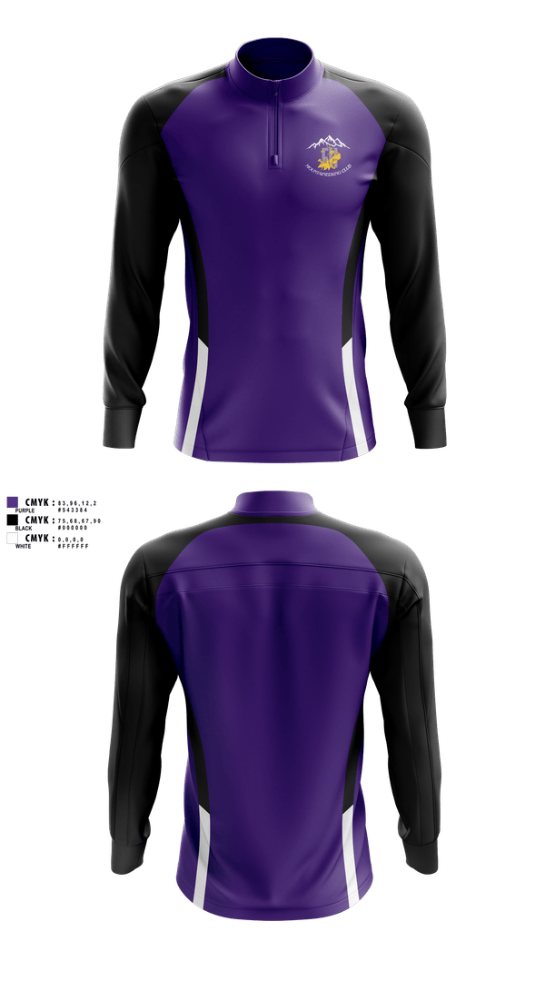 Quarter Zip Jacket, FHHS Mountaineering Club, Women's Volleyball, Teamtime, Team time, sublimation, custom sports apparel, team uniforms, spirit wear, spiritwear, sports uniforms, custom shirts, team store, custom team store, fundraiser sports, apparel fundraiser