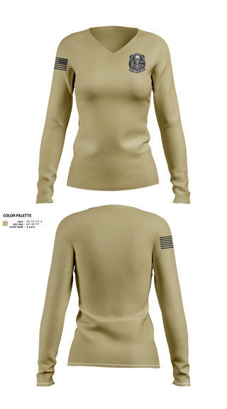 Womens Long Sleeve Vneck Shirt, Homicide Team 3, Police, Teamtime, Team time, sublimation, custom sports apparel, team uniforms, spirit wear, spiritwear, sports uniforms, custom shirts, team store, custom team store, fundraiser sports, apparel fundraiser