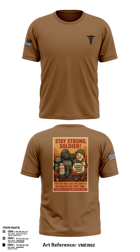 Short Sleeve Performance Shirt, HHB 5-5 ADA Hippocratic Steel, Army, Teamtime, Team time, sublimation, custom sports apparel, team uniforms, spirit wear, spiritwear, sports uniforms, custom shirts, team store, custom team store, fundraiser sports, apparel fundraiser