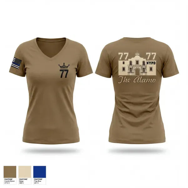 Womens Short Sleeve Vneck Shirt, 77 Pct, Police, Teamtime, Team time, sublimation, custom sports apparel, team uniforms, spirit wear, spiritwear, sports uniforms, custom shirts, team store, custom team store, fundraiser sports, apparel fundraiser