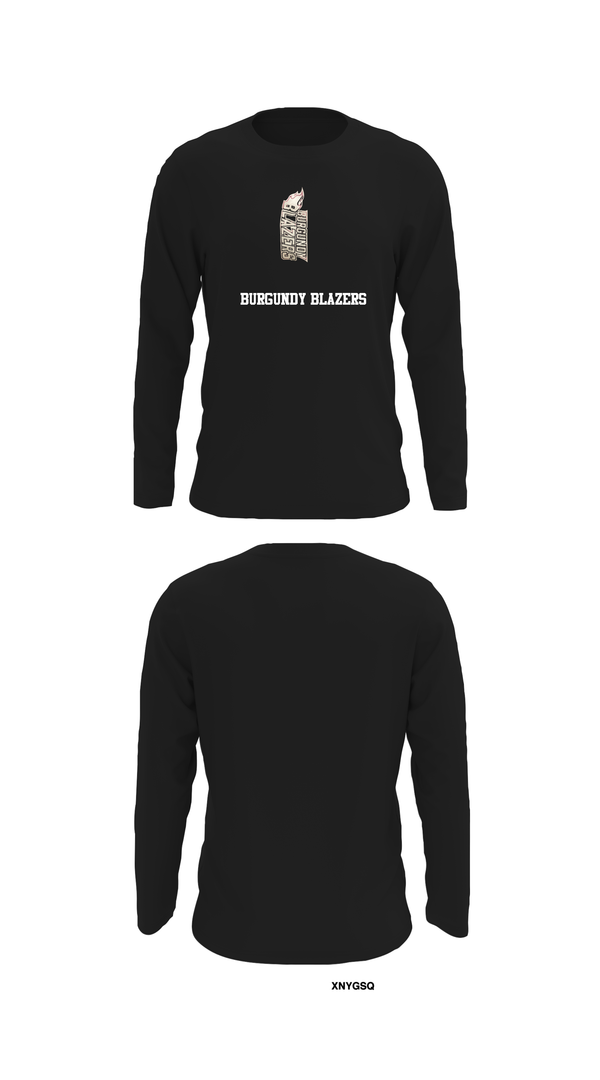 Long Sleeve Performance Shirt, Burgundy Blazers, Women's Volleyball, Teamtime, Team time, sublimation, custom sports apparel, team uniforms, spirit wear, spiritwear, sports uniforms, custom shirts, team store, custom team store, fundraiser sports, apparel fundraiser