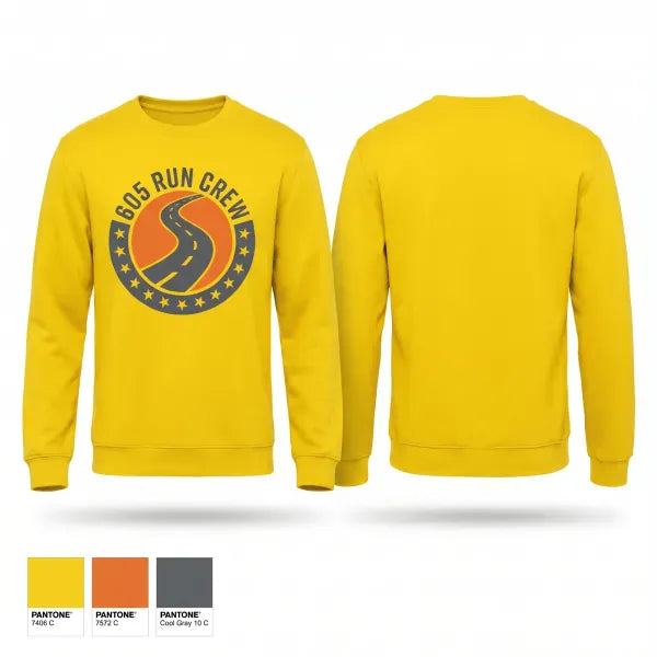 Crew Neck Sweatshirt, 605 Running Company Downtown, Spirit Store, Teamtime, Team time, sublimation, custom sports apparel, team uniforms, spirit wear, spiritwear, sports uniforms, custom shirts, team store, custom team store, fundraiser sports, apparel fundraiser