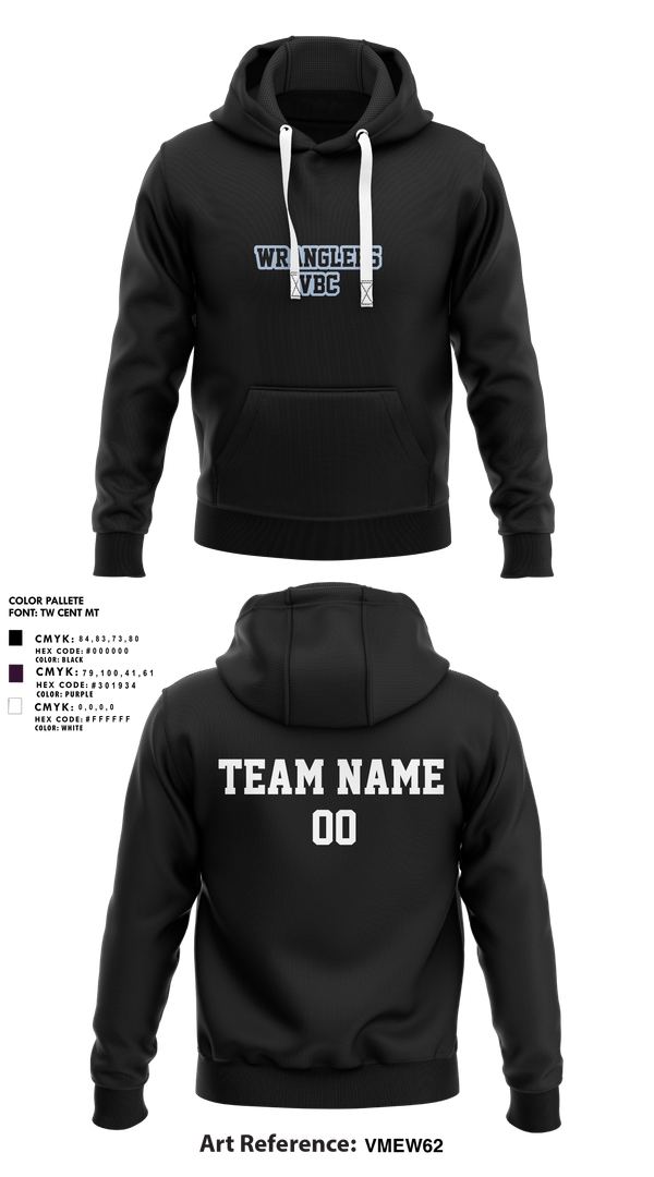 Hoodie, Wrangler VBC, Women's Volleyball, Teamtime, Team time, sublimation, custom sports apparel, team uniforms, spirit wear, spiritwear, sports uniforms, custom shirts, team store, custom team store, fundraiser sports, apparel fundraiser