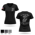 B Co. 1-184 Women's Short Sleeve V-neck Shirt - 1