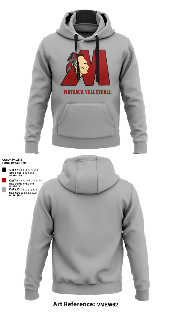 Hoodie, Matoaca High School Volleyball, Women's Volleyball, Teamtime, Team time, sublimation, custom sports apparel, team uniforms, spirit wear, spiritwear, sports uniforms, custom shirts, team store, custom team store, fundraiser sports, apparel fundraiser
