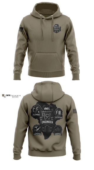 Hoodie, 861, Army, Teamtime, Team time, sublimation, custom sports apparel, team uniforms, spirit wear, spiritwear, sports uniforms, custom shirts, team store, custom team store, fundraiser sports, apparel fundraiser