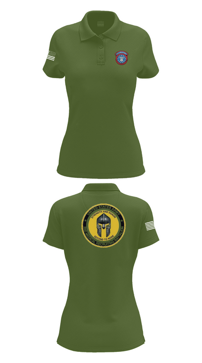 USAREC 88985751 Women's Short Sleeve Performance Polo  - 55