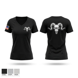 Womens Short Sleeve Vneck Shirt, RRAM West Coast, Navy, Teamtime, Team time, sublimation, custom sports apparel, team uniforms, spirit wear, spiritwear, sports uniforms, custom shirts, team store, custom team store, fundraiser sports, apparel fundraiser