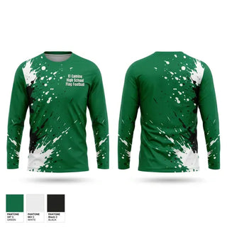 Long Sleeve Performance Shirt, El Camimo High School Flag Football, , Teamtime, Team time, sublimation, custom sports apparel, team uniforms, spirit wear, spiritwear, sports uniforms, custom shirts, team store, custom team store, fundraiser sports, apparel fundraiser
