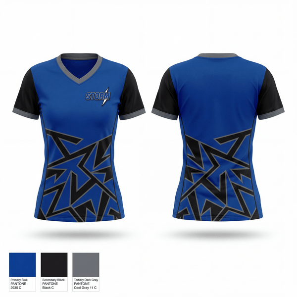 Womens Short Sleeve Vneck Shirt, West Georgia Storm, Softball, Teamtime, Team time, sublimation, custom sports apparel, team uniforms, spirit wear, spiritwear, sports uniforms, custom shirts, team store, custom team store, fundraiser sports, apparel fundraiser