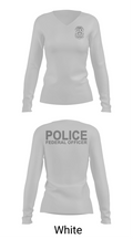 ICE ERO Atlanta 70833505 Women's Long Sleeve V-neck Shirt - 11