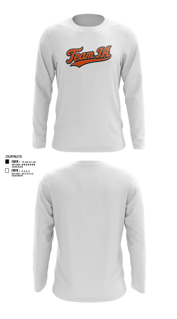Long Sleeve Performance Shirt, Team IA, Men's Basketball, Teamtime, Team time, sublimation, custom sports apparel, team uniforms, spirit wear, spiritwear, sports uniforms, custom shirts, team store, custom team store, fundraiser sports, apparel fundraiser